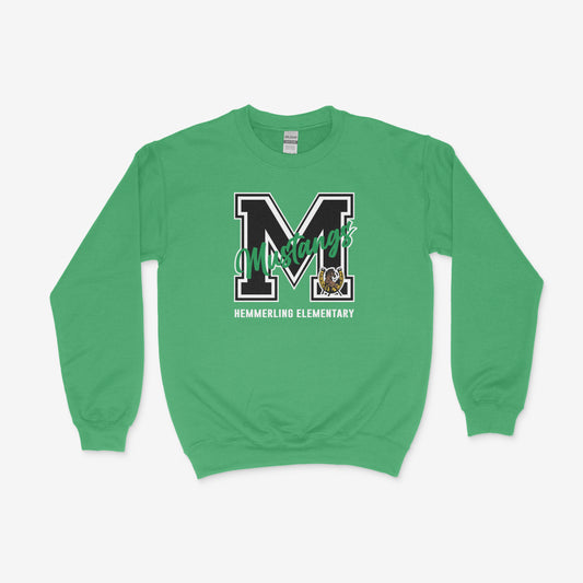 Mustang Bold "M" Crewneck Sweater