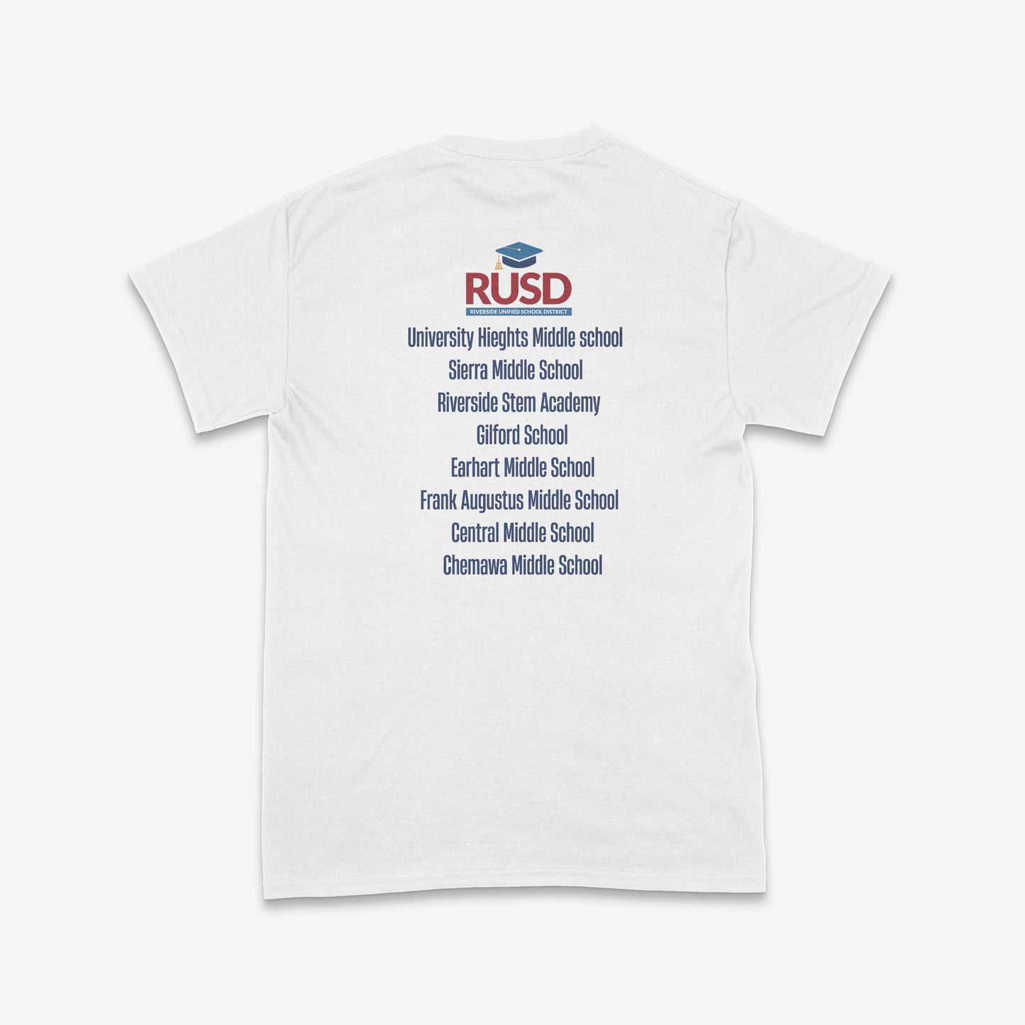RUSD Middle School Challenge Poly/Cotton Double-Sided Tee