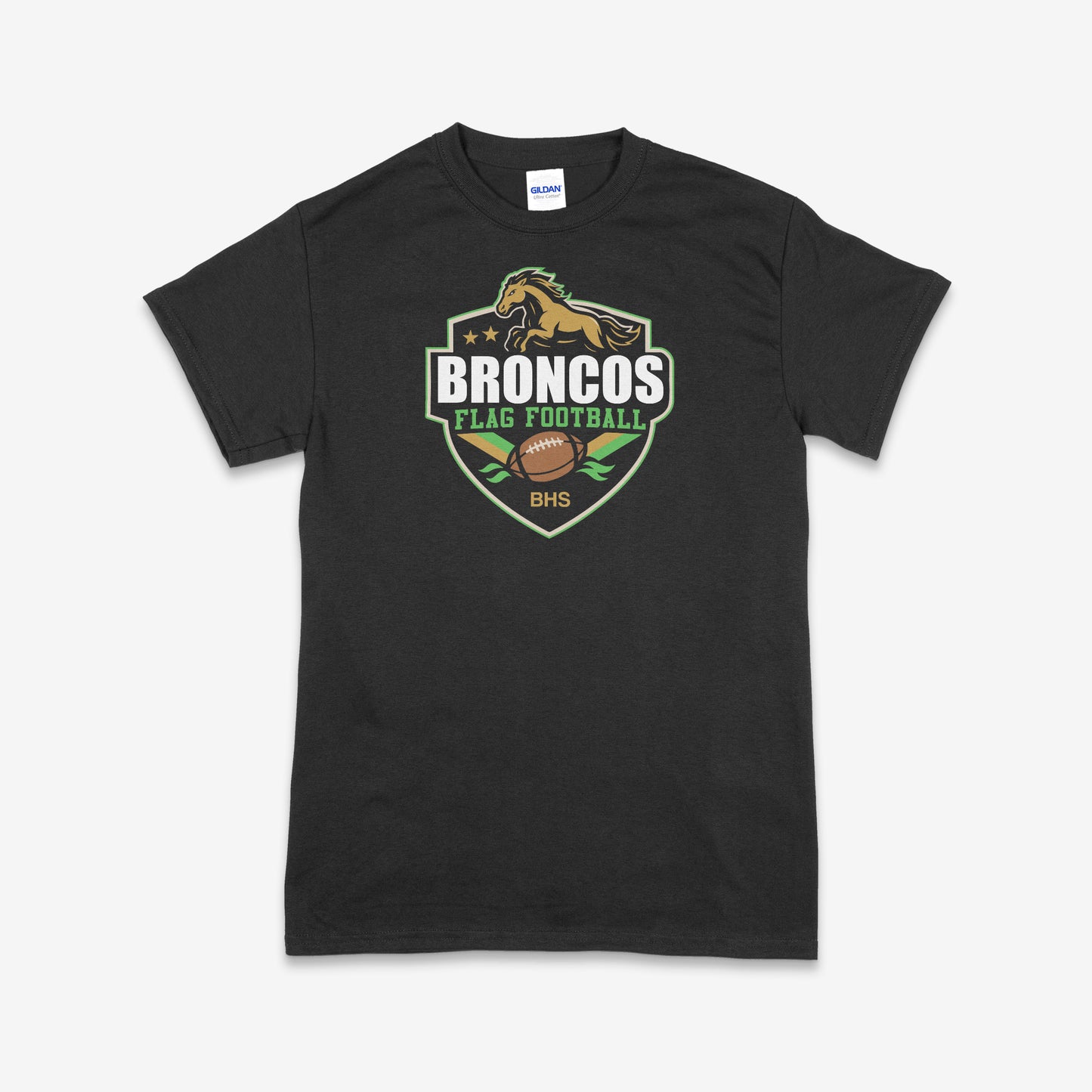 Banning Broncos Flag Football 2025 Tee Poly/Cotton