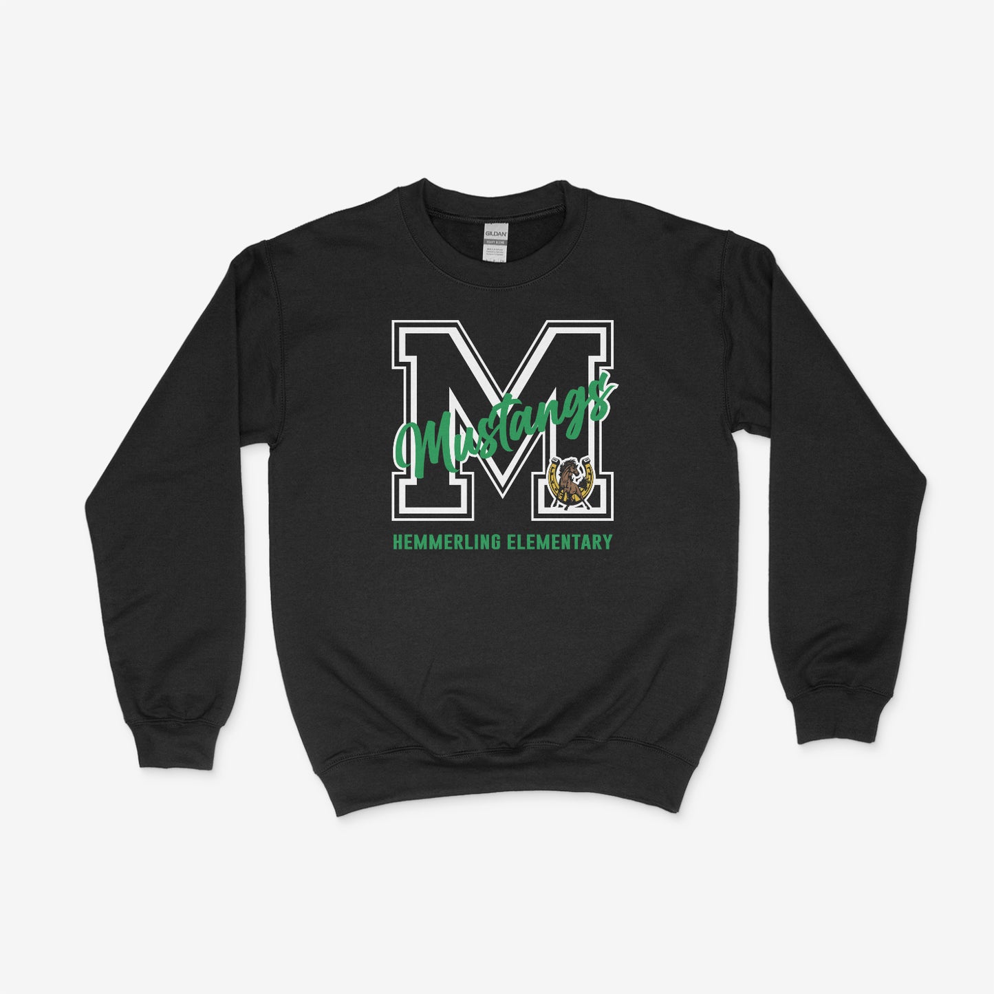 Mustang Bold "M" Crewneck Sweater